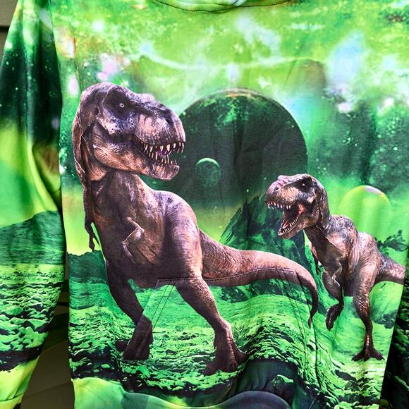 NEW 3D Dinosaur Sweatshirt Long Sleeve Cotton Pullover Hoodie  XL - Picture 3 of 12